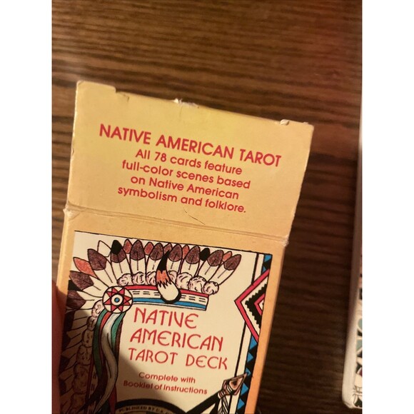 Vintage 1982 Native American Tarot Deck Complete Cards Great Condition Belgium - Picture 6 of 12
